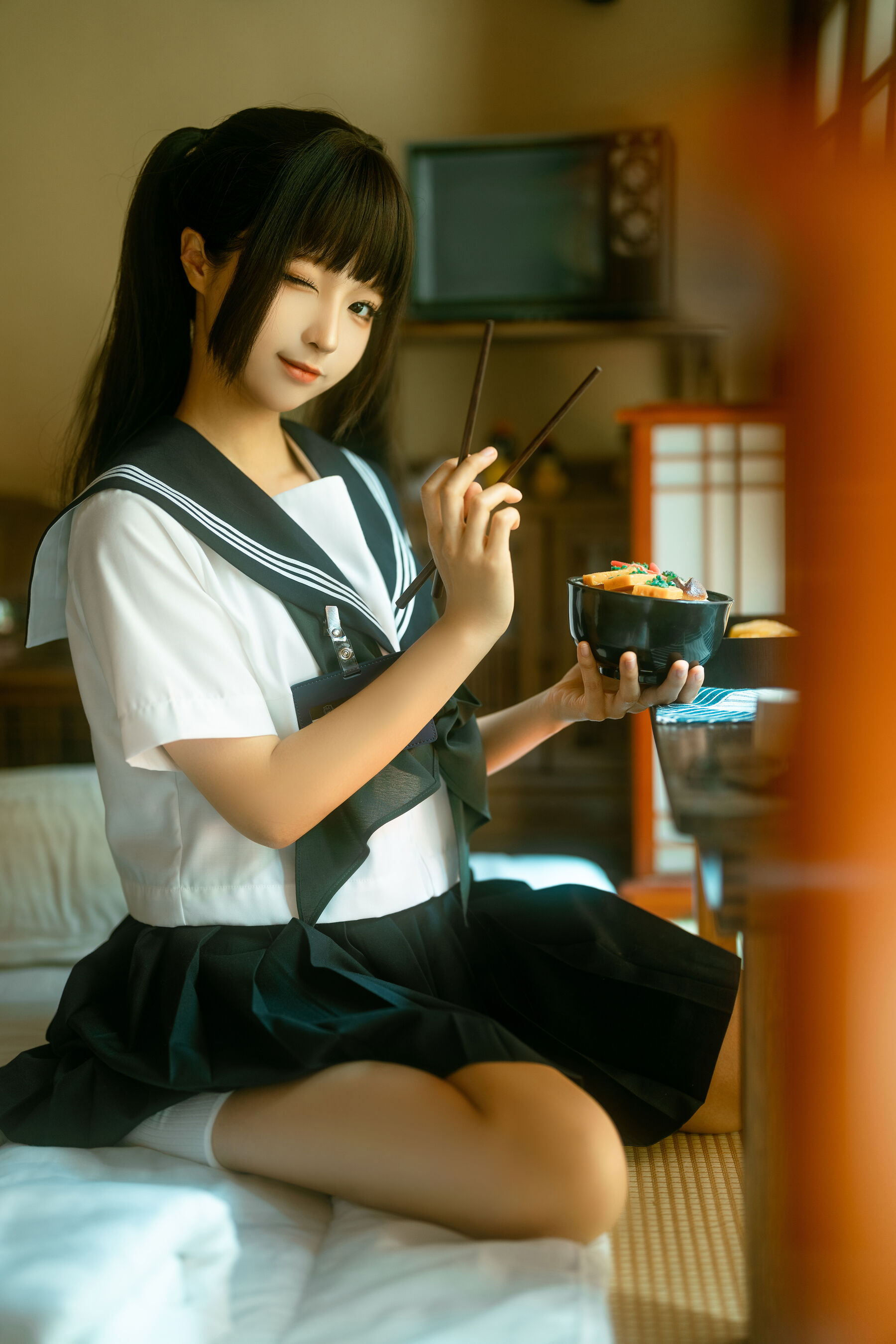 [性感寫真]蠢沫沫《居家學妹》 (1/22)