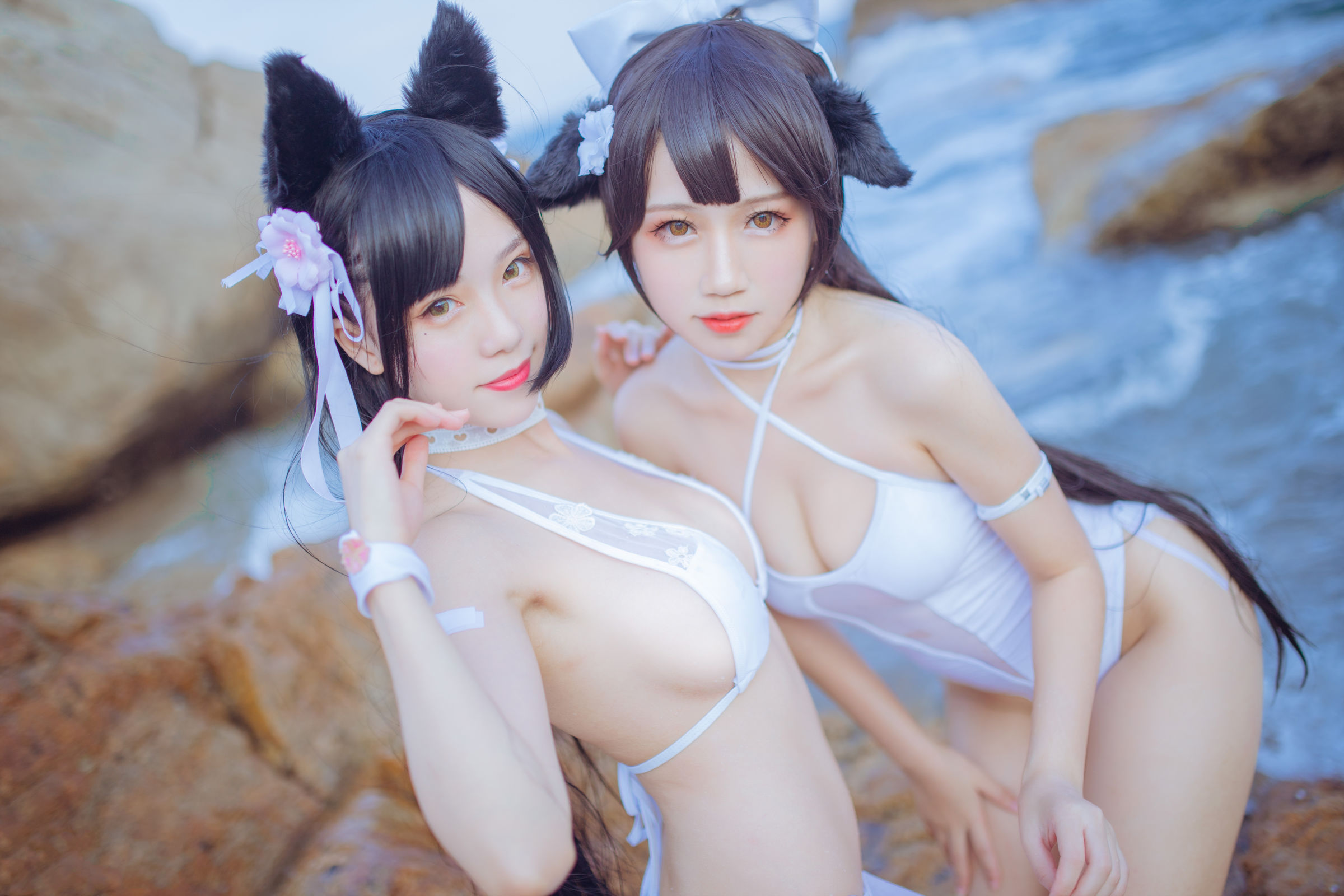 [性感寫真]抖娘·利世×不呆貓《獒犬海邊泳裝》 (40/41)