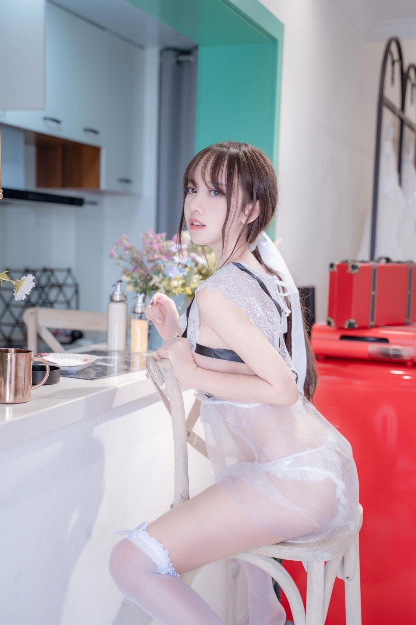 [性感寫真]過期米線線喵《透明薄紗俏女仆》 (21/28)